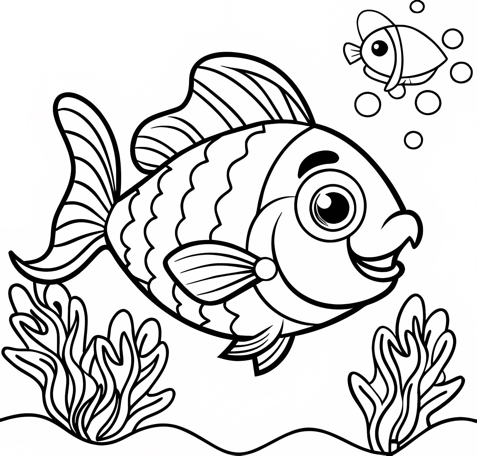 Poisson perroquet — Coloriage à imprimer gratuit
